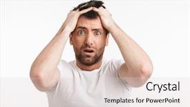  Presentation with microwave imaging image of modern - Cool new slides with grab - image of shocked man 30s backdrop and a light gray colored foreground