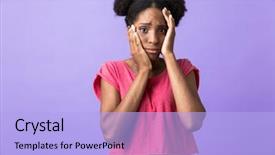  Presentation with african violet - Audience pleasing PPT theme consisting of grab - photo of outraged african american backdrop and a light blue colored foreground