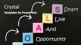  Presentation with acronym - Presentation theme with grab-opportunity-and-live-smart background and a dark gray colored foreground