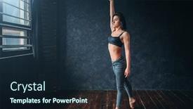  Presentation with grace - Slide set consisting of grace-female-dancer-contemp-dance background and a wine colored foreground