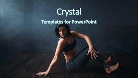  Presentation with grace - PPT theme with grace female dancer contemp dance background and a  colored foreground