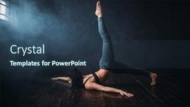  Presentation with grace - PPT theme enhanced with grace-female-dancer-contemp-dance background and a tawny brown colored foreground