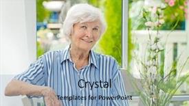  Presentation with arabic woman beautiful muslim face - Cool new presentation with graciousness - beautiful senior woman sitting backdrop and a light blue colored foreground