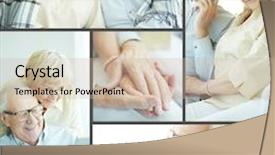  Presentation with senior couple - Colorful theme enhanced with graciousness - collage of senior couple sitting backdrop and a soft green colored foreground