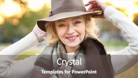  Presentation with autumn - Audience pleasing PPT theme consisting of graciousness - mature woman in autumn park backdrop and a  colored foreground