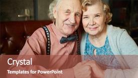  Presentation with smart cities - Audience pleasing slide set consisting of graciousness - portrait of retired couple backdrop and a red colored foreground