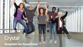  Presentation with professor - Presentation theme consisting of grad - full length portrait of excited background and a gray colored foreground