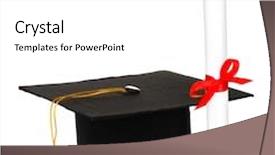  Presentation with diploma - Amazing theme having grad-hat-and-diploma-isolated backdrop and a white colored foreground