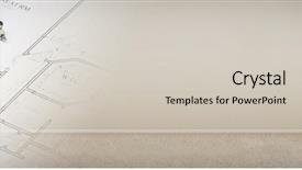  Presentation with empty - Slide set featuring gradation - gradated banner with house plans background and a  colored foreground