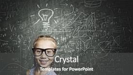  Presentation with blackboard in an abandoned school - Beautiful presentation design featuring grade 1 - little cute girl of school backdrop and a dark gray colored foreground