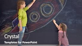 Presentation with rocket - Audience pleasing slide deck consisting of grade 2 - back to school two happy backdrop and a dark gray colored foreground
