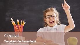  Presentation with back school - PPT theme with grade book - back to school happy cute background and a coral colored foreground