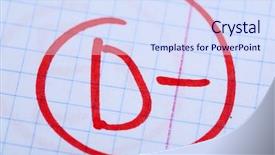  Presentation with exam - Beautiful PPT theme featuring grade-d-written backdrop and a sky blue colored foreground