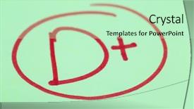  Presentation with exam - Presentation design with grade-d-written background and a soft green colored foreground