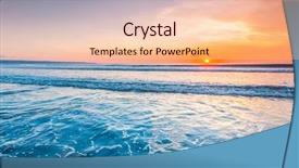  Presentation with nature sunset of colors - Slide deck featuring gradiant color - radiant colorful sea beach sunset background and a lemonade colored foreground