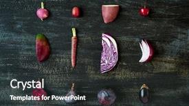  Presentation with purple floral cold - Amazing PPT theme having gradient of purple colour tone backdrop and a dark gray colored foreground