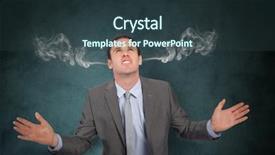  Presentation with farm land black aberdeen angu - Amazing slide deck having gradient teal - anger young businessman with steam backdrop and a tawny brown colored foreground