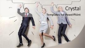  Presentation with acting - Slide deck featuring graduates sun - funny businesspeople lying on floor background and a light gray colored foreground