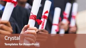  Presentation with diploma - Cool new theme with background - digital ones and zero backdrop and a  colored foreground.