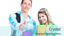  Presentation with mentorship teens - PPT layouts with graduation boy - young smiling students teens background and a  colored foreground