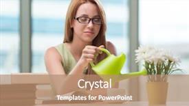  Presentation with student - Beautiful PPT theme featuring graduation flowers - young student preparing for exams backdrop and a  colored foreground