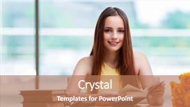  Presentation with young children at school - Audience pleasing presentation theme consisting of graduation flowers - young woman preparing for school backdrop and a  colored foreground