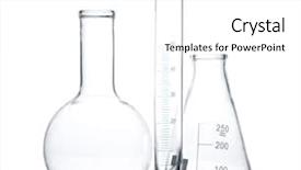  Presentation with cytology laboratory - Colorful slide deck enhanced with graduation microbiology - three empty laboratory glassware backdrop and a white colored foreground