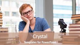  Presentation with school graduation - Presentation theme consisting of graduation microbiology - young student preparing for school background and a  colored foreground