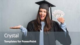  Presentation with open bible over grunge sandstone - Amazing PPT theme having graduationmoney - young brunette woman over grunge backdrop and a  colored foreground