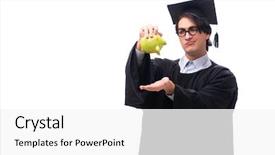  Presentation with university - Amazing slide set having graduationmoney - young handsome man graduating backdrop and a white colored foreground