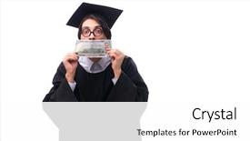  Presentation with university - Cool new slides with graduationmoney - young handsome man graduating backdrop and a  colored foreground