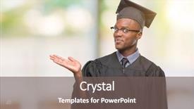  Presentation with ophthalmology african american models - Audience pleasing slide set consisting of graduation promotion - young graduated african american man backdrop and a  colored foreground