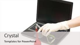  Presentation with chemical experiment - Presentation theme enhanced with graduation samples - chemical experiment isolated background and a  colored foreground