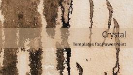  Presentation with graffiti - Cool new presentation theme with graffeti - detail graffiti on wall texture backdrop and a coral colored foreground