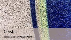  Presentation with graffiti - Amazing presentation theme having graffeti - detail graffiti on wall texture backdrop and a soft green colored foreground