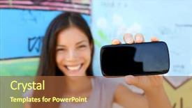  Presentation with berlin wall - Theme consisting of graffiti background at berlin wall background and a  colored foreground