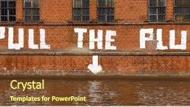  Presentation with berlin wall - Cool new presentation with graffiti on the factory wall backdrop and a tawny brown colored foreground
