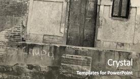  Presentation with decay - PPT theme consisting of grafiti - building in a state background and a  colored foreground