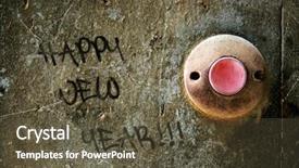  Presentation with happy new year 2022 - Amazing slides having grafiti - happy new year written backdrop and a tawny brown colored foreground