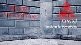  Presentation with graffiti - Theme enhanced with grafiti - merry christmas written background and a seafoam green colored foreground