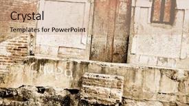  Presentation with decay - Amazing slides having grafiti - urban decay backdrop and a coral colored foreground