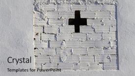  Presentation with white bricks - Theme consisting of grafiti - white bricks wall urban picture background and a light gray colored foreground