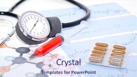  Presentation with tablets - Cool new slide set with grafs - tablets on a background backdrop and a  colored foreground