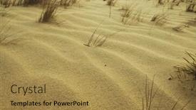  Presentation with desert - Beautiful slides featuring gragg-in-sand-desert backdrop and a gold colored foreground