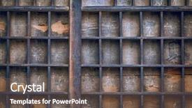  Presentation with grunge vintage music notes - Cool new slide deck with grain bin - background of vintage grunge wood backdrop and a  colored foreground