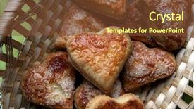  Presentation with medieval chainmail made up - Amazing presentation theme having grain bin - home made cookies in wicker backdrop and a tawny brown colored foreground