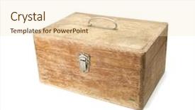  Presentation with old wooden door antique - Beautiful presentation theme featuring grain bin - old wooden box with handle backdrop and a  colored foreground