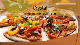  Presentation with vegan - Colorful presentation enhanced with super healthy sliced vegan whole backdrop and a gold colored foreground