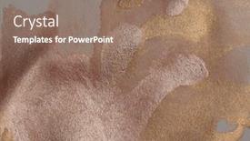  Presentation with silver abstract - PPT theme having grain-wet-watercolor-paper-texture background and a coral colored foreground