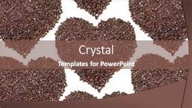  Presentation with grains - Beautiful slides featuring grains-of-coffee-stacked backdrop and a violet colored foreground